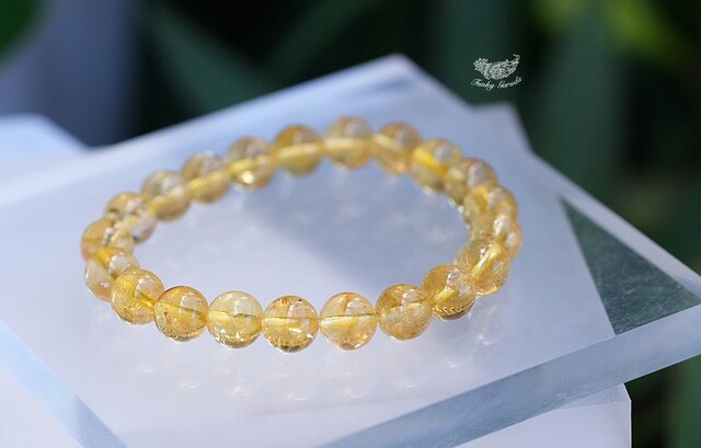 世界に10本】Made in Hawaii ✩ シトリン×ゴールドブレスレット 世界に