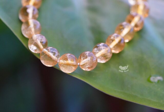 なめらか☆シトリン ブレスレットs1026 | iichi 日々の暮らしを