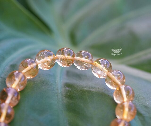 【世界に10本】Made in Hawaii ✩ シトリン×ゴールドブレスレット 世界に10本】Made in Hawaii ✩ シトリン×ゴールドブレスレット 世界に