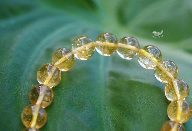 【世界に10本】Made in Hawaii ✩ シトリン×ゴールドブレスレット 世界に10本】Made in Hawaii ✩ シトリン×ゴールドブレスレット 魅惑の