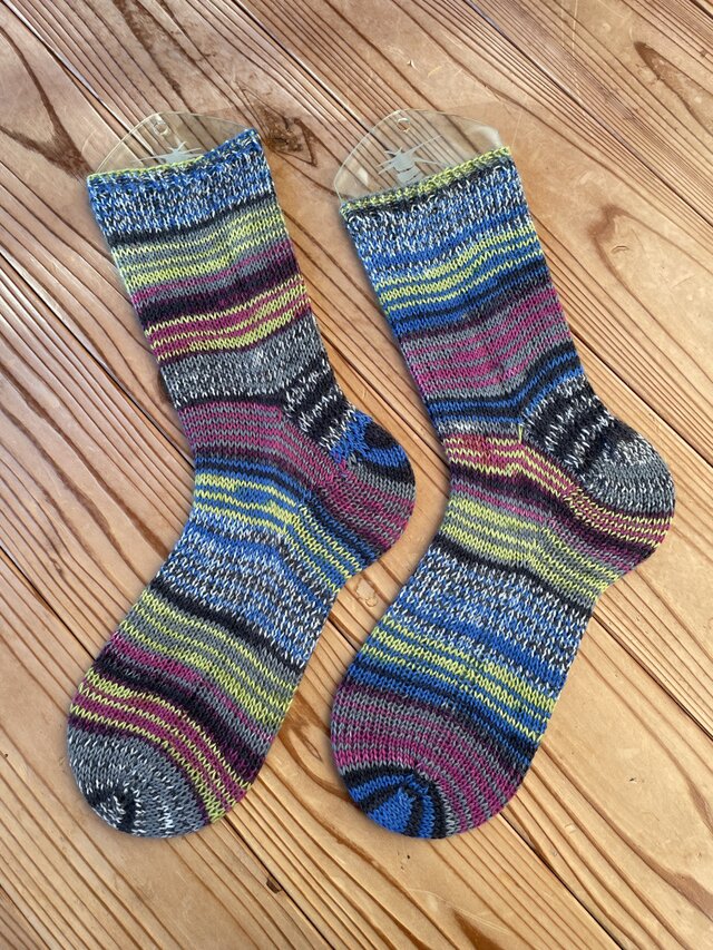 No.1364 カシミア手編み靴下