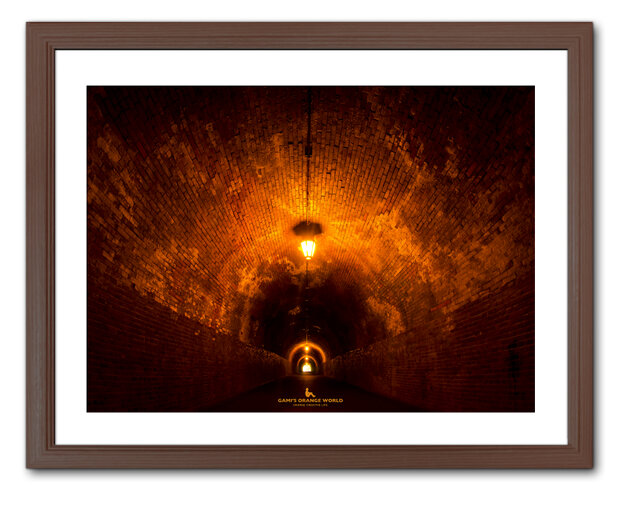 額付アート写真/A3サイズ】MEIJI ORANGE TUNNEL（明治のオレンジ