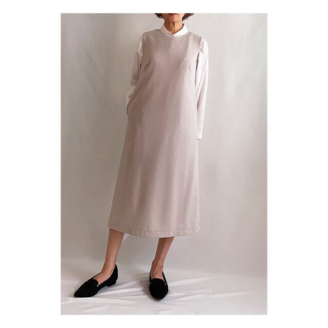 2wayストレッチギャバジンジャンパースカート