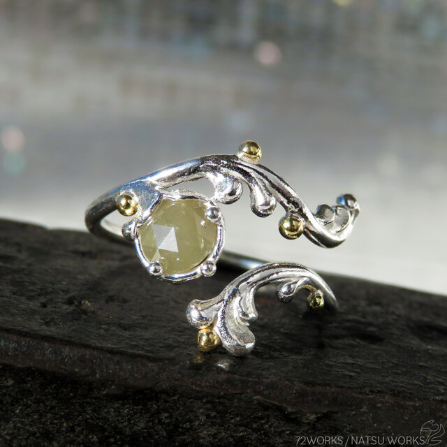 ボタニカル ダイヤモンド リング / Botanical Diamond and 18K Ring