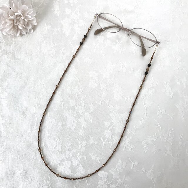 チェコガラス ビーズ メガネチェーン グラスコード メガネストラップ