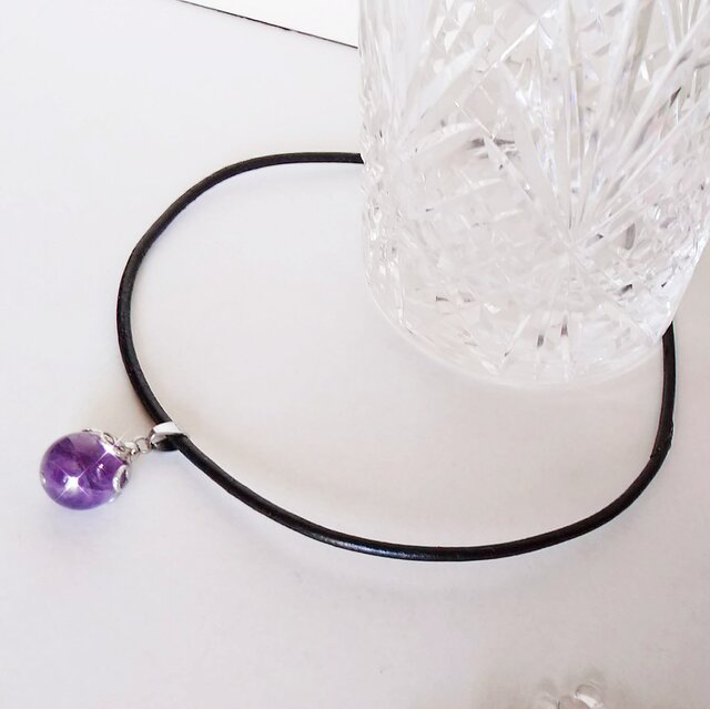 最終価格❗️特大アメジストチョーカー、ブレスレット