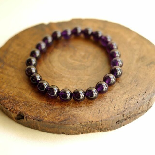 アメジストブレスレット φ8mm 150