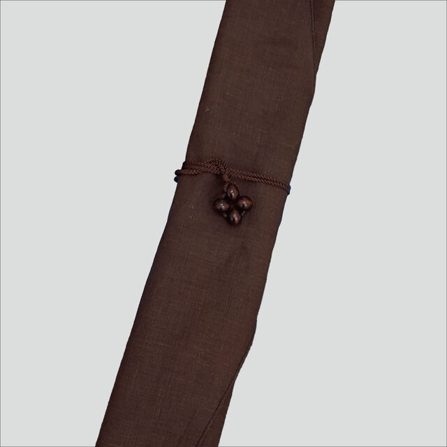 筮竹袋※濃茶縞