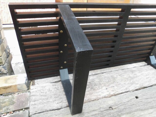■■■ネルソン-ベンチ Teak wood black/Old type■■■ □□□ネルソン-ベンチ Teak wood black/Old type□□□ - メルカリ