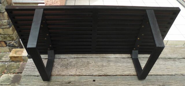 ネルソン-ベンチ Teak wood black/Old type | iichi 日々の