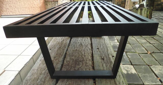 ■■■ネルソン-ベンチ Teak wood black/Old type■■■ ネルソン-ベンチ Teak wood black/Old type | iichi 日々の