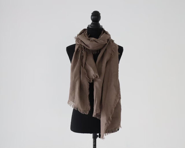 200cm】リネンの経年変化を楽しむ／リネンストール／切りっぱなし