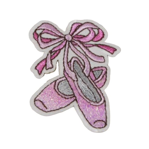 アップリケワッペン バレエ シューズ グラフィック ST 　w-2203　バレリーナ トゥシューズ