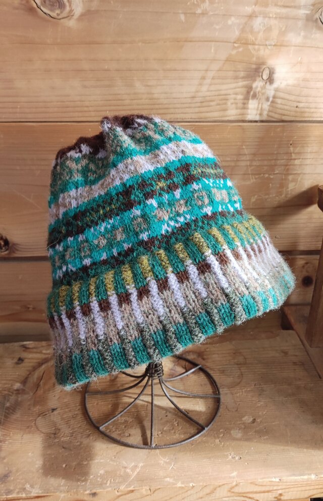 フェアアイルニット帽子