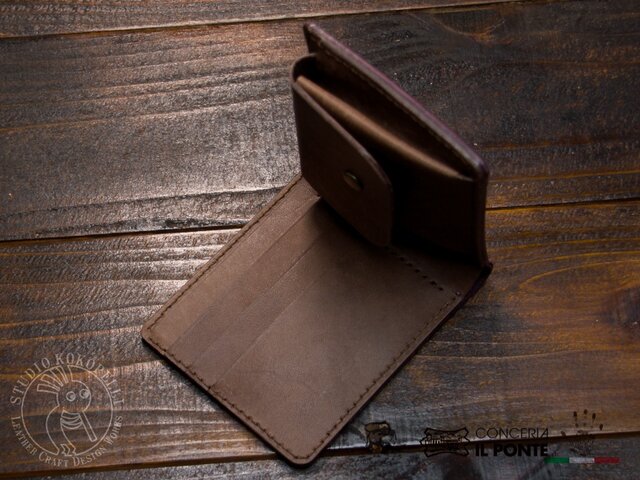 本革　三つ折り財布　マヤ、プエブロ プエブロ 三つ折り財布 | 牛革 | 丹波屋栃木銘店