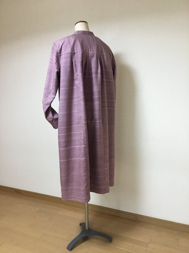 サーモンピンクの紬からワンピース 着物リメイク | iichi 日々の暮らし