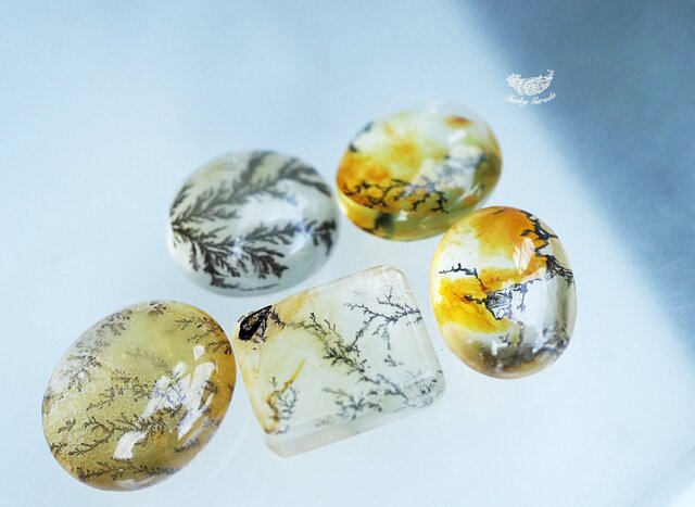 模様くっきり高品質　デンドリティッククォーツ シダ模様 しのぶ石 シダ絵画☆デンドリティッククォーツ s1059 | iichi 日々の