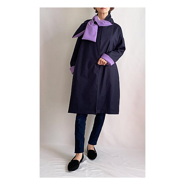 ボンディングハーフコート（ストール付き）