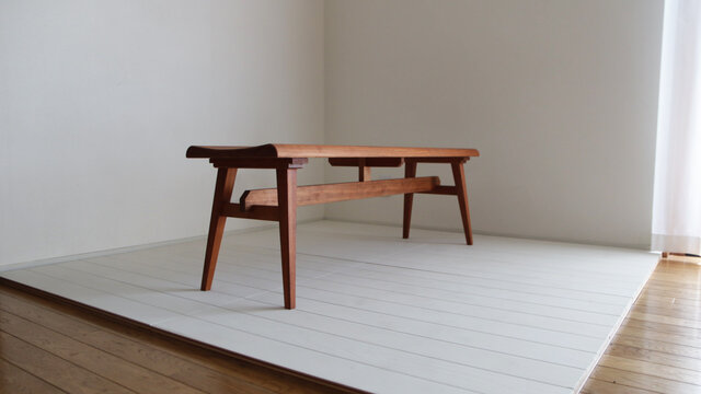 ベンチチェア ダイニングベンチ ベンチ ブラックチェリー bench01-bc