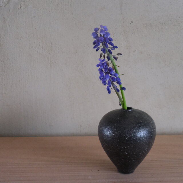 灰釉　一輪挿し　t-35