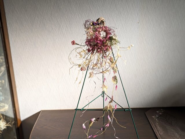 よ*☆様 アンティーク布花リース　手作り　手芸　巾80cm it-65893ab976c39-1200.jpg