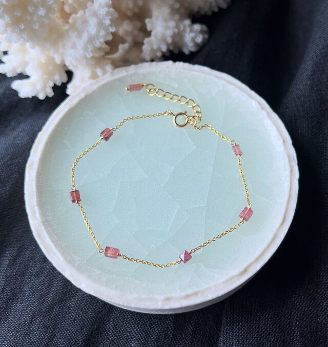 【K14gf】トルマリンのブレスレット