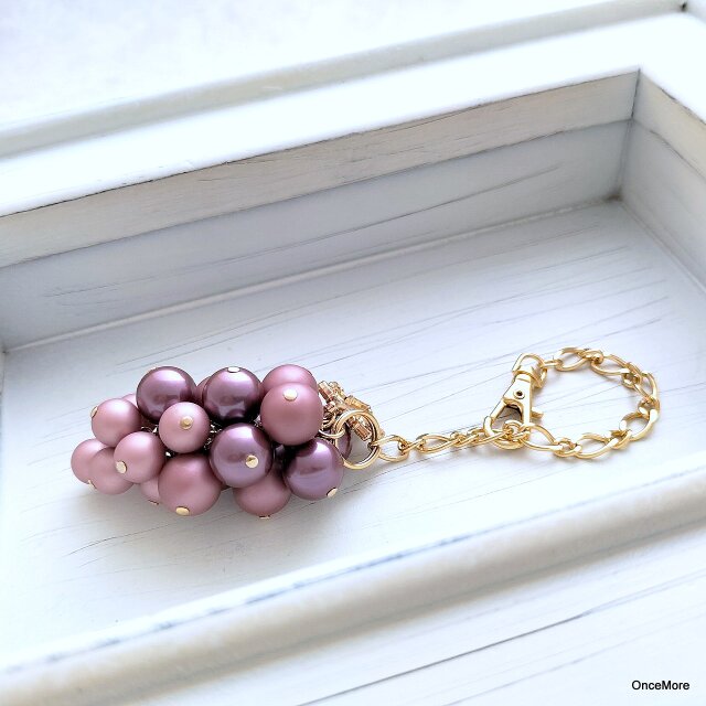 ☆月ぽんページ☆バラとブドウの葡萄のチャーム入豪華特大リース♪♪☆* チャーム 赤ブドウ フラット ワインレッド/G – 貴和製作所オンラインストア