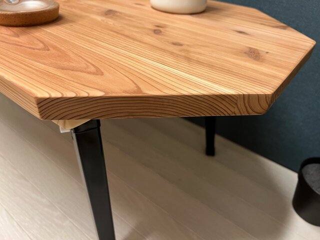 【オーダー】 ローテーブル 長方形 140cm 80cm 杉 折畳み脚 木組 角 送料無料】 ローテーブル 長方形 120cm 70cm 杉 折り畳み脚 木組