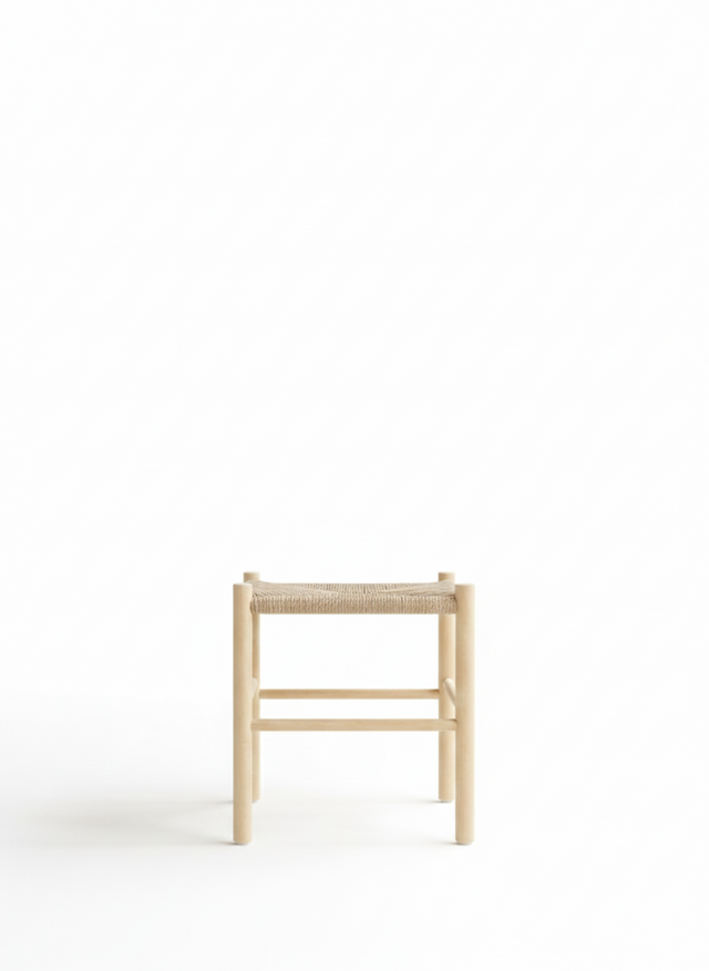 ペーパーコードキッズチェアSHIKAKU-mini/ 子供用スツール/こどもイス