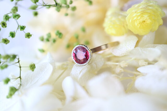 レッドスピネル指輪 | iichi 日々の暮らしを心地よくするハンドメイド