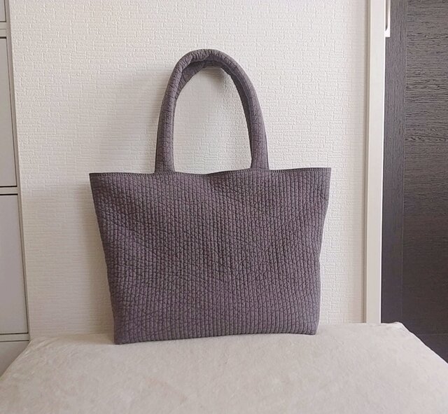 バイオレットチャコール ヌビくったりトートバッグxl | iichi 日々の 