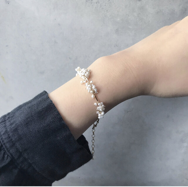 【専用です】淡水パール ぷっくり雫✴︎14kgfブレスレットB175他・計3点 淡水パール ぷっくり雫✴︎14kgfブレスレットB175 淡水パール ぷっくり