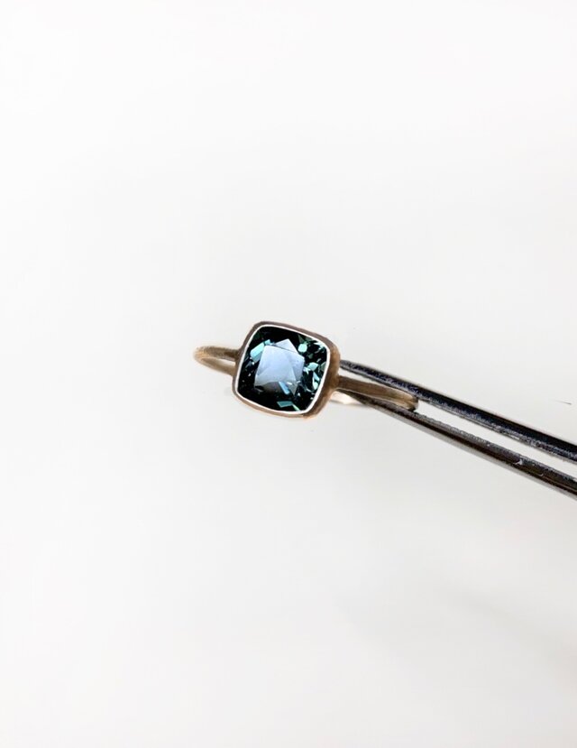 一点もの K18 Indicolite Tourmaline リング No.2/ 受注制作