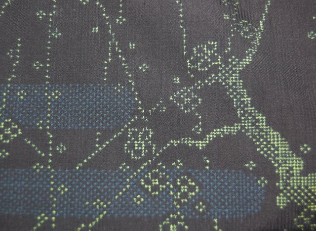 展示品 大島紬 エ霞と梅柄のワンピース 着物リメイク | iichi 日々の