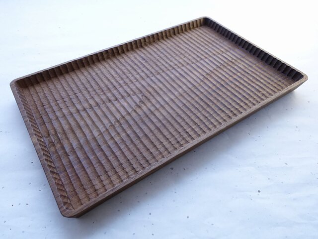 注文製作】我谷盆 栗 38×24×2.5cm ブラウン | iichi 日々の暮らしを