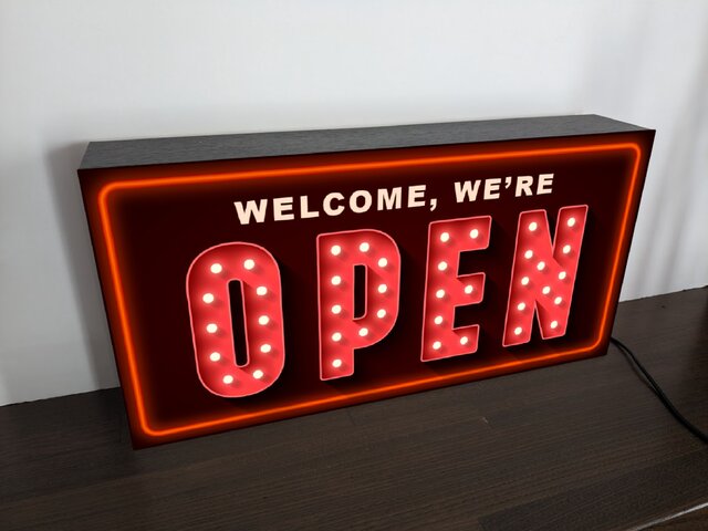 Lサイズ】OPEN オープン 開店 営業中 店舗 パーティー イベント
