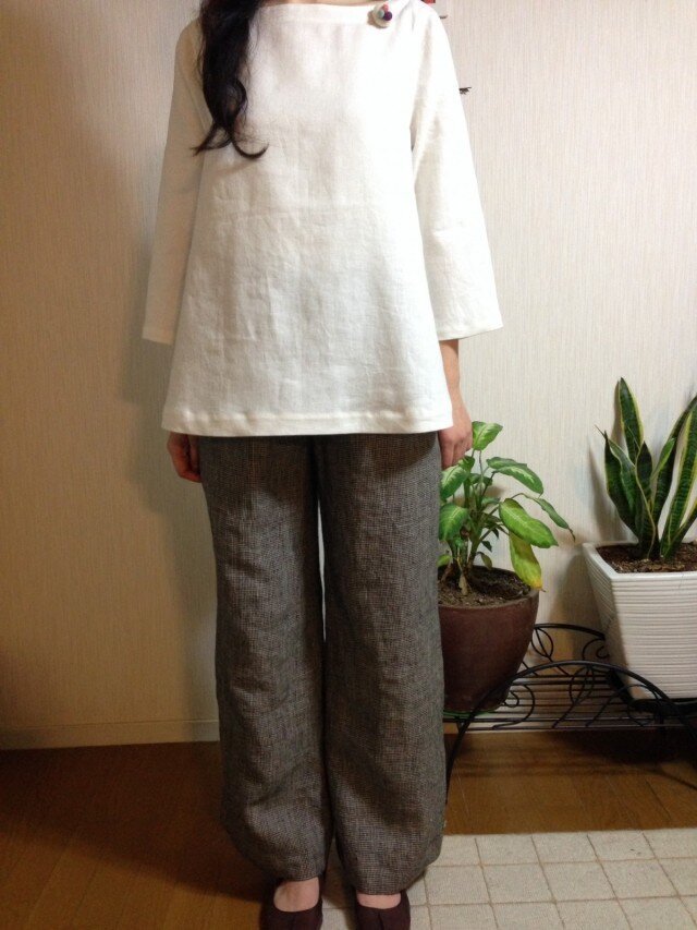 お気に入り登録者１００名突破SALEリネンブラウス