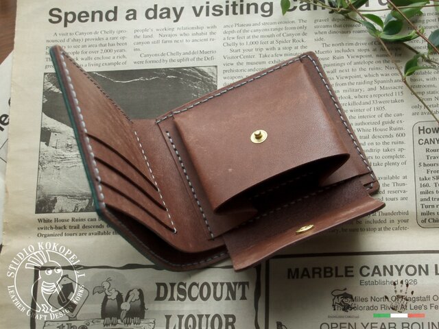 本革　三つ折り財布　マヤ、プエブロ 本革 三つ折り財布 マヤ、プエブロ dc4aceeee9353b3ee74bd34a9c854a