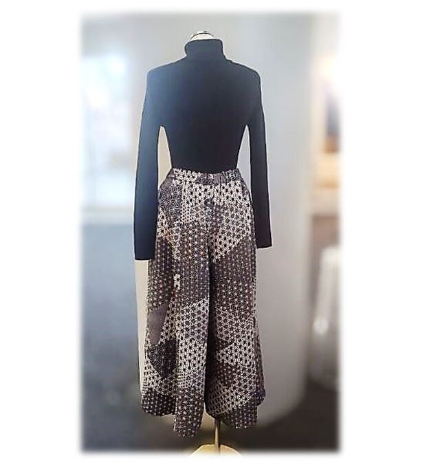 古布 浴衣 着物リメイク スカーチョ キュロットパンツ スカート 着物