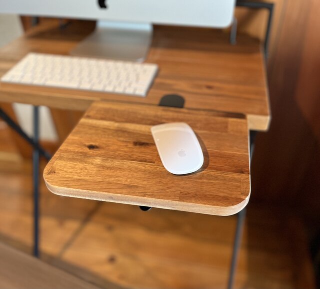 デスク拡張テーブル 肘掛け クランプ式 木製 肘と腕サポート