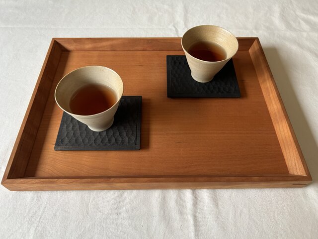 桜の鉄媒染コースター 5枚セット | iichi 日々の暮らしを心地よくする