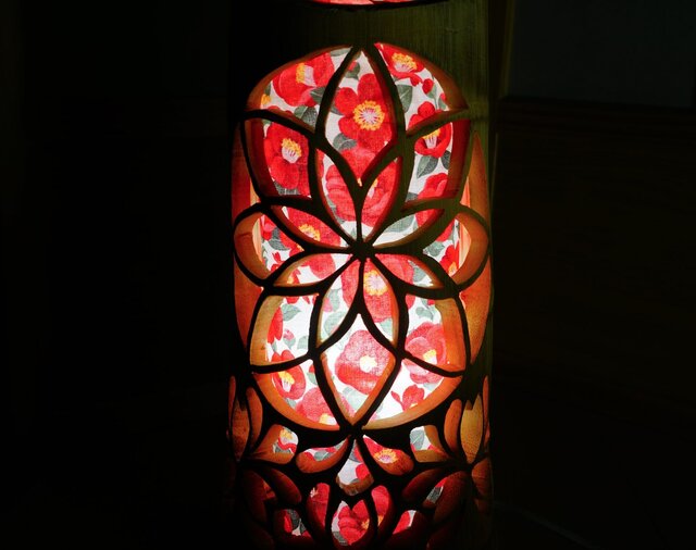 竹灯り・竹あかり・竹灯籠 ～～ 癒しの灯り 華衣ライン☆椿華