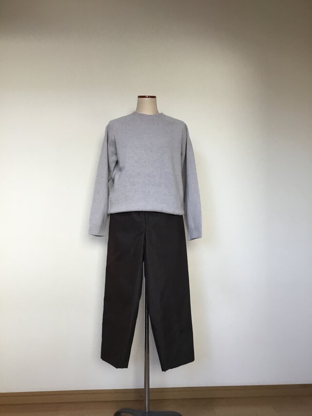 焦茶色のパンツ       着物リメイク
