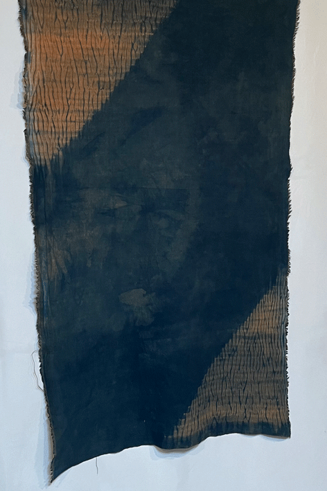 柿渋染め 甲冑 綿生地 ハンドメイド 柿渋染め 手芸 布地 抗菌 防臭 効果 カットクロス 日本製 綿 C色