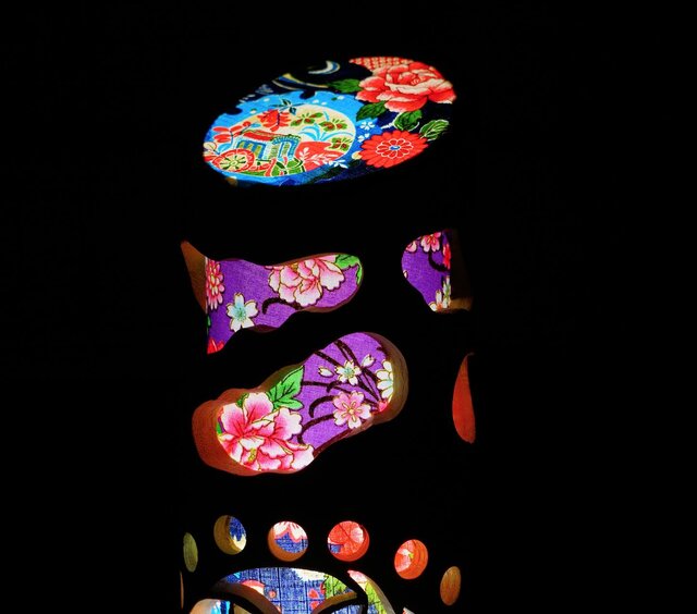 竹灯り・竹あかり・竹灯籠　～～ 癒しの灯り　華衣ライン★和紋★～～ 竹灯り・竹あかり・竹灯籠 ～～ 癒しの灯り 華衣ライン☆鈺