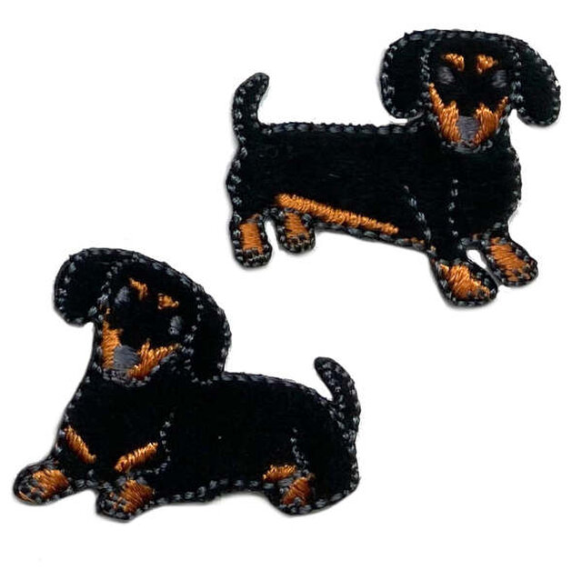 犬ワッペン、ミニチュアダックスワッペン【色見本】 楽天市場】ミニチュアダックス ワッペン（日用品雑貨・文房具