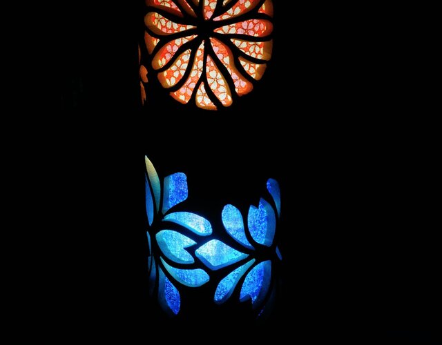 竹灯り・竹あかり・竹灯籠 ～～ 癒しの灯り 華衣ライン☆sakura