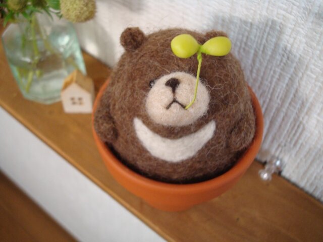 ツキノワのクマにょっきん(L)の画像1枚目