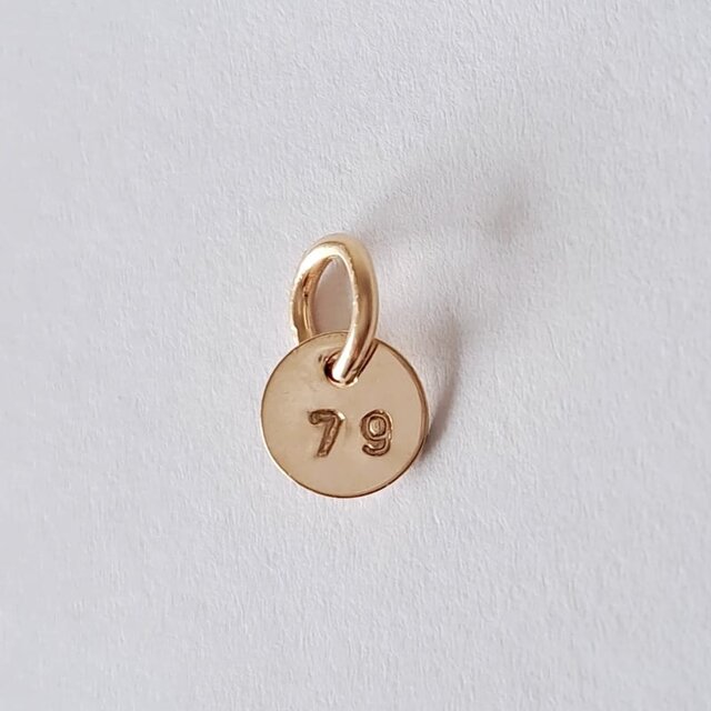 [カスタマイズ] ミニ数字(ナンバー)2ケタプレートチャーム