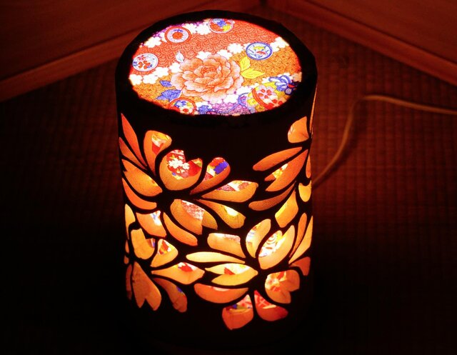 両面彫★竹灯り・竹あかり・竹灯籠　～～ 癒しの灯り　華衣ライン★裂華★～～ 両面彫☆竹灯り・竹あかり・竹灯籠 ～～ 癒しの灯り 華衣ライン